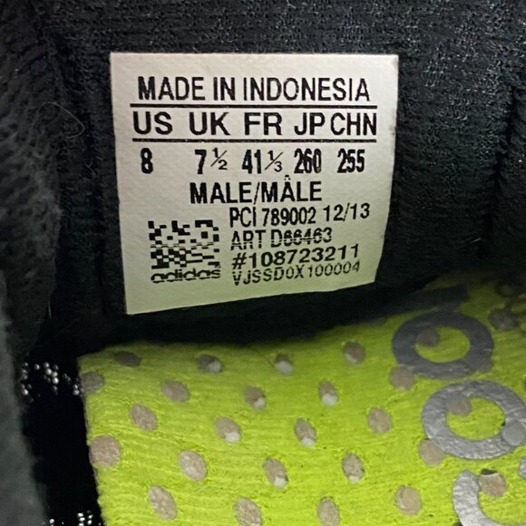 Adidas Cllimacool Running Shoes Sneakers Mens Size 8 Black Neon Green - Picture 16 of 16